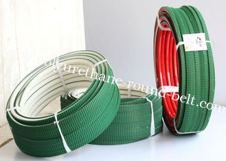 White PU polyurethane Super Grip Belt with Top green PVC Vee Corrugated belt