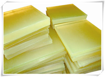 Yellow Color Polyurethane Rubber Sheet Custom Polyurethane Parts Abrasion Resistance