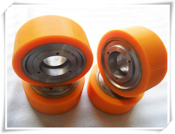 Any Size Any Color Oil Resistant Aging Resistant   Polyurethane Wheels Coating with Iron Core