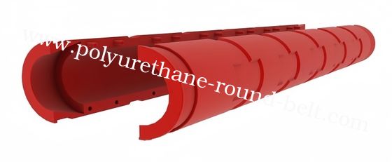 Underwater Pu Subsea Cable Protection Red Color Hydrolysis Resistant