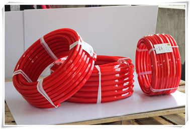 Red PU Pentagonal Belt / Polyurethane V Belt high tear strength for machines