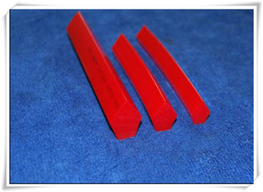 Red PU Pentagonal Belt / Polyurethane V Belt high tear strength for machines